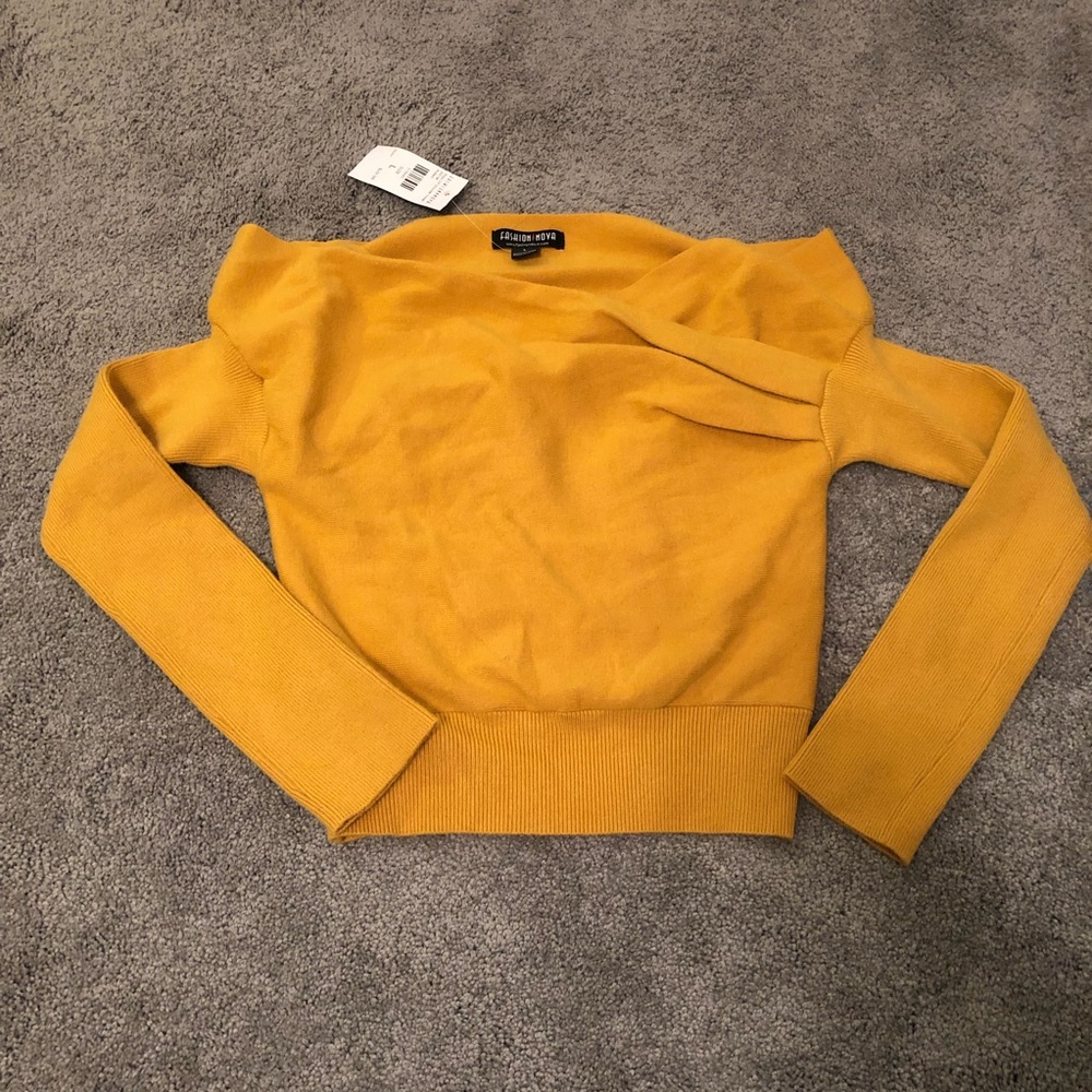Fashion Nova Off Shoulder Top Sweater